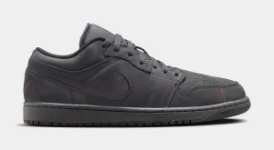 Air Jordan 1 Low SE Craft Mens Lifestyle Shoes (Dark Smoke Grey/Varsity Red/Black)