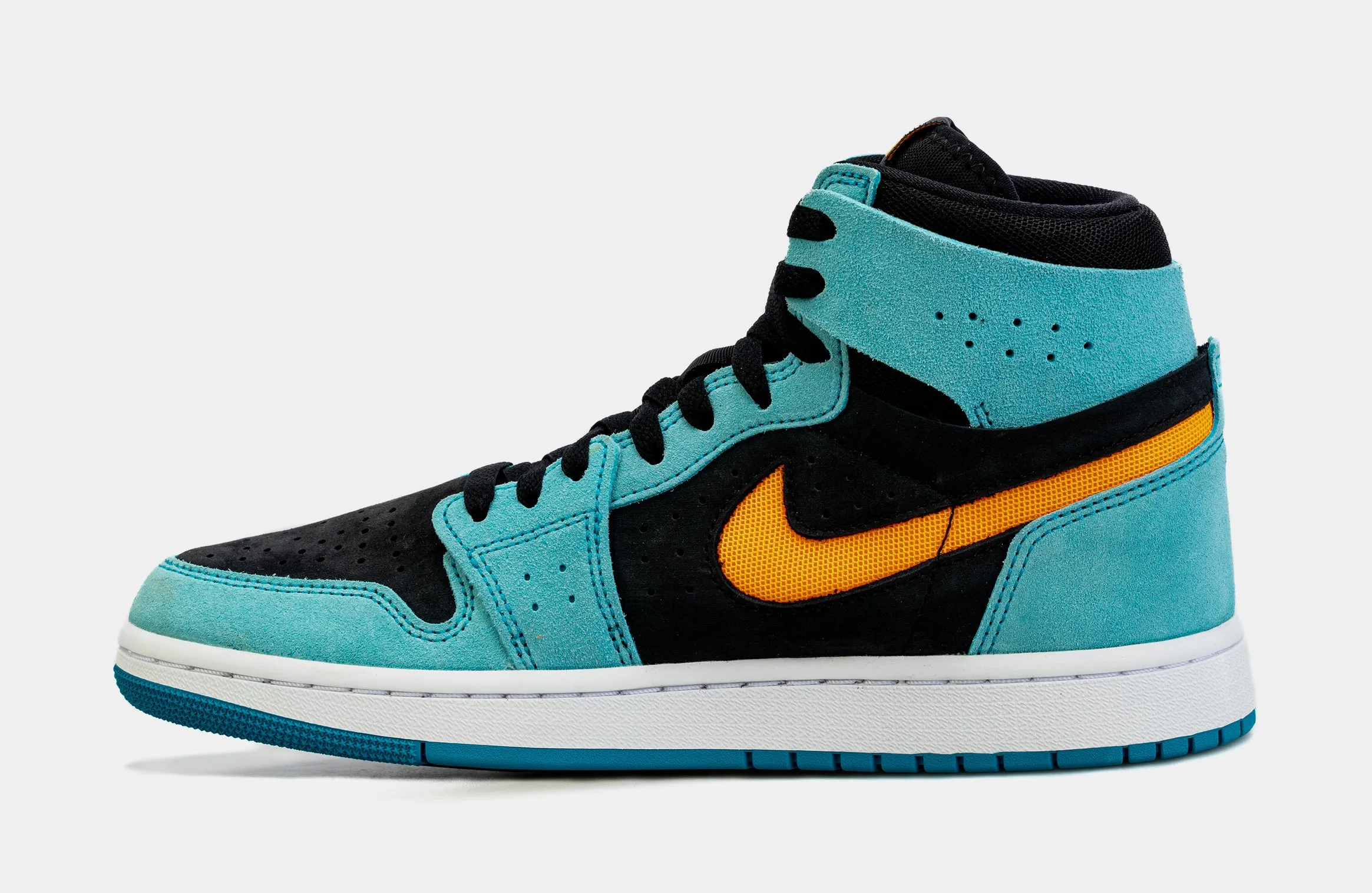 Air Jordan 1 Retro High Zoom CMFT 2 Bleached Aqua Mens Lifestyle Shoes (Blue/Black) Free Shipping