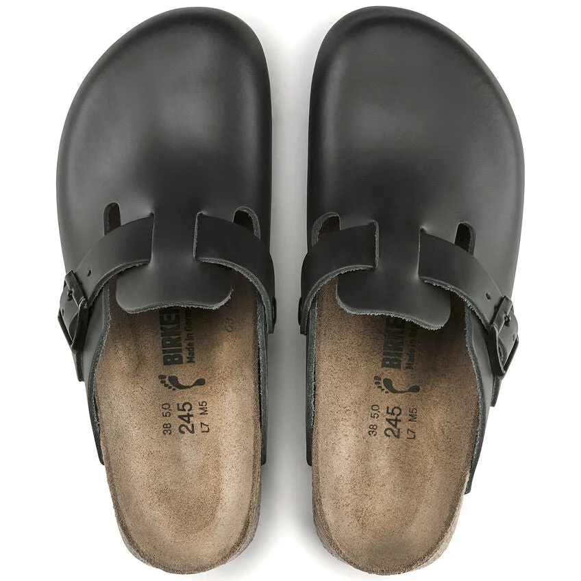 Birkenstock Boston Super Grip Leather Black