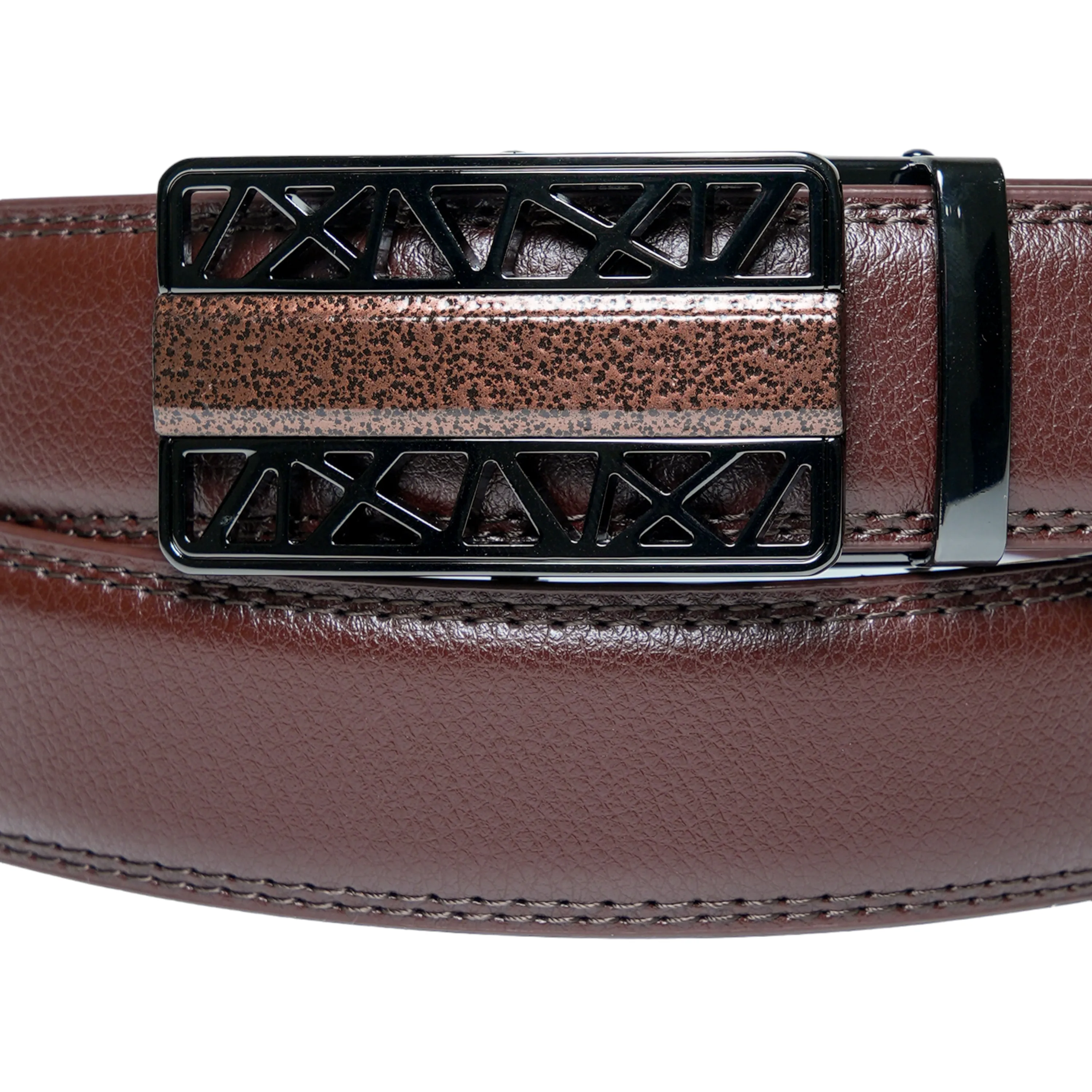 Chokore Criss Cross Buckle Belt (Brown)