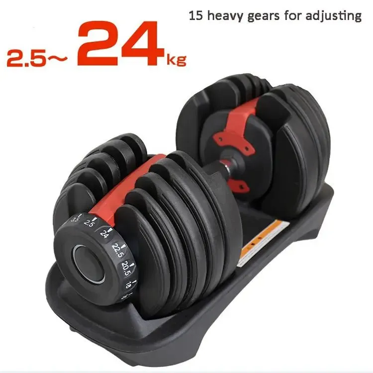 Gym workout man power weight lifting training automatic adjustable dumbbell 40kg 90lbs