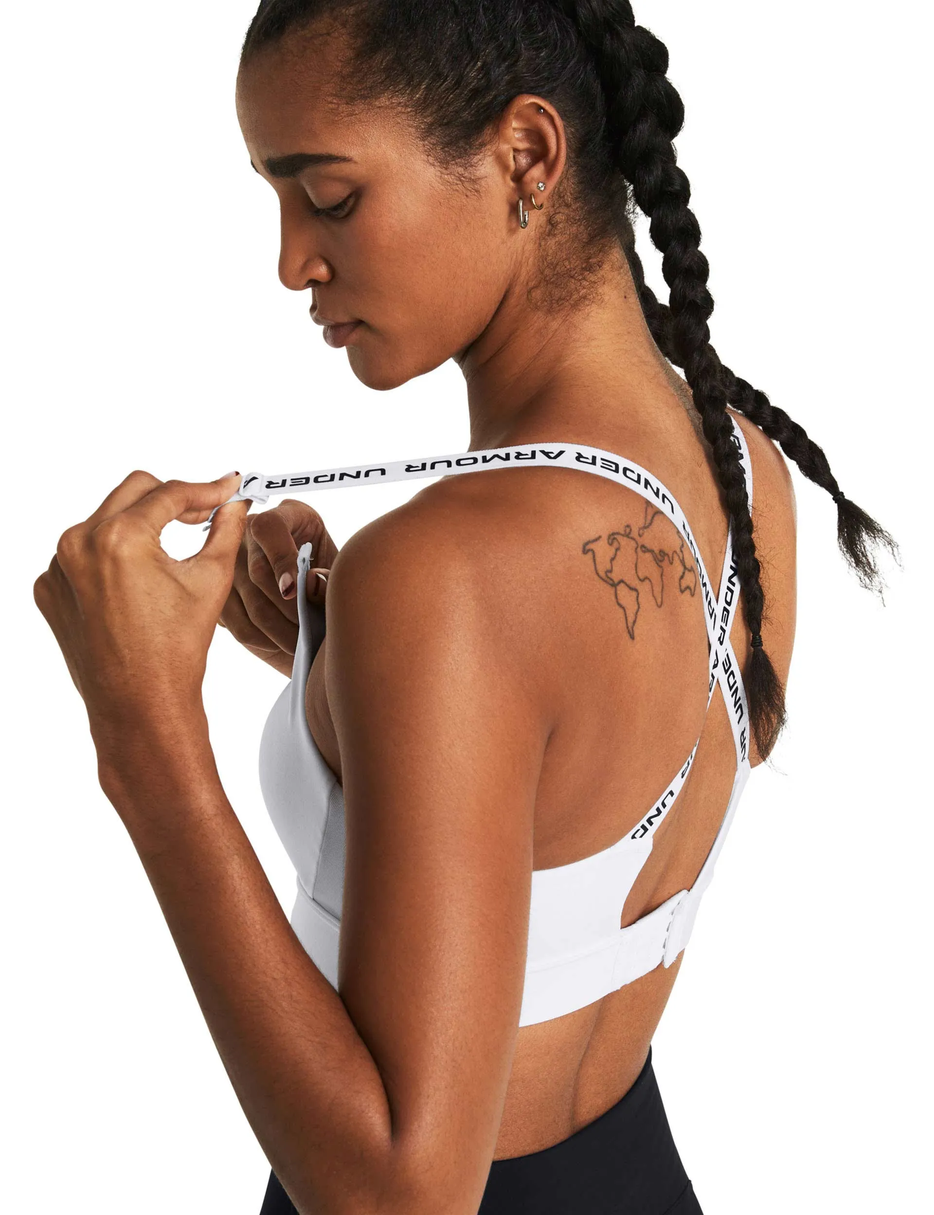 Infinity 2.0 Mid Sports Bra - White/Black