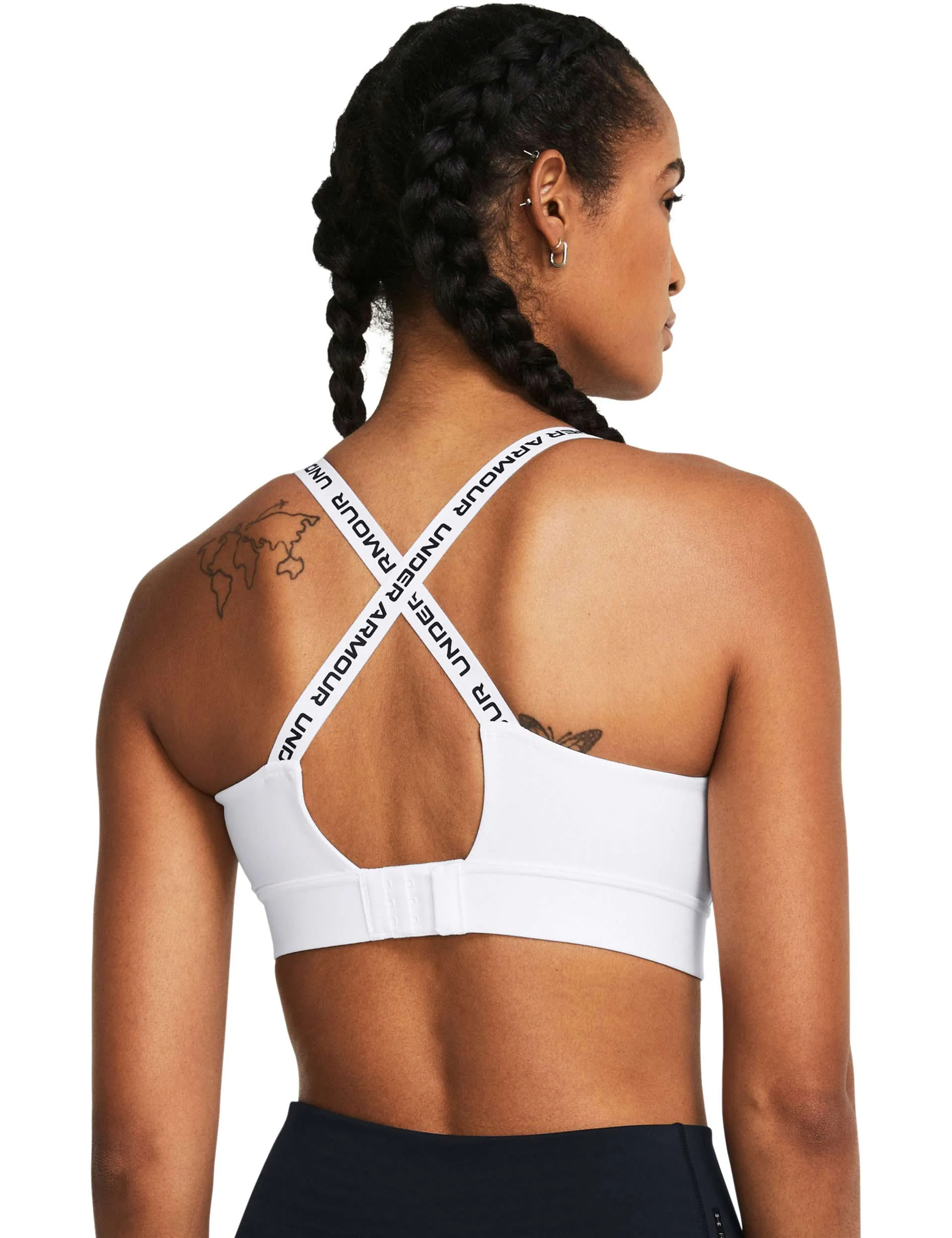 Infinity 2.0 Mid Sports Bra - White/Black