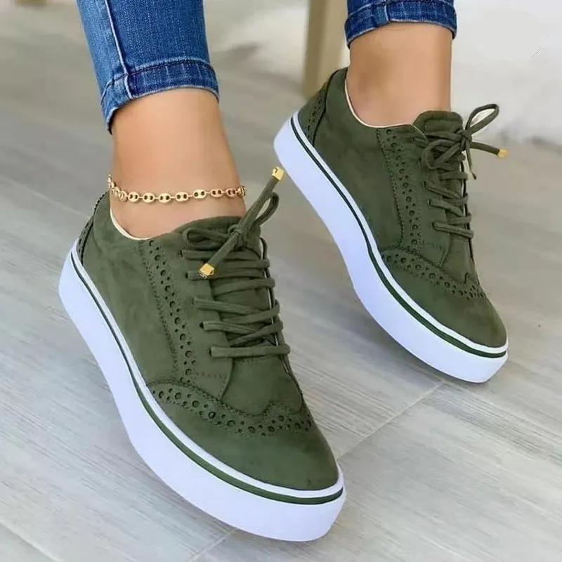 Leisure Orthopedic Shoes Women Low Heel Arch Support Walking Sneakers Retro