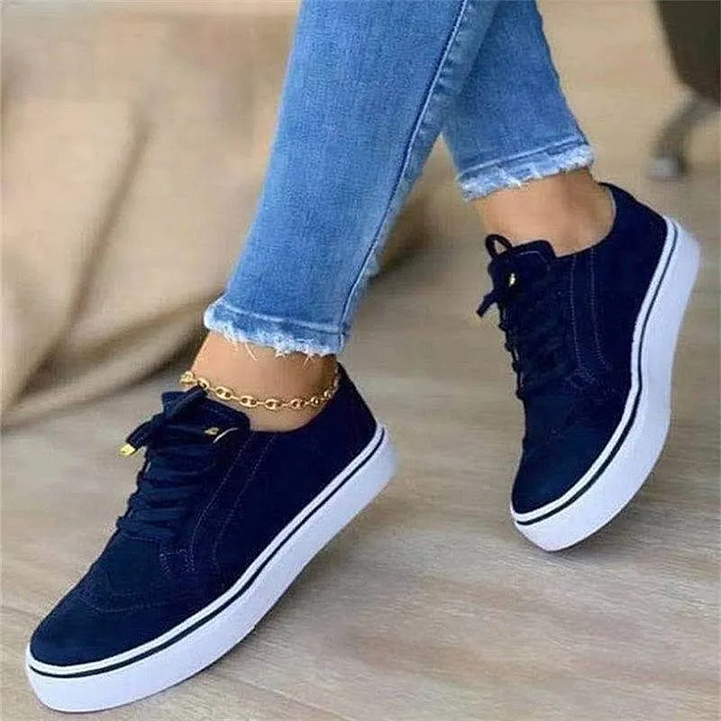 Leisure Orthopedic Shoes Women Low Heel Arch Support Walking Sneakers Retro