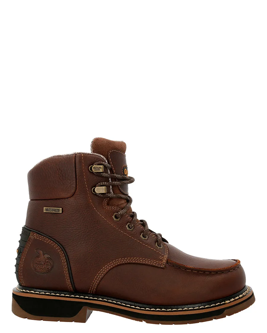 Men's AMP LT Edge Waterproof Moc-Toe Work Boots