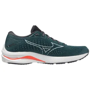 Mizuno Wave Rider 25 (Men's) - Smoke Blue/White/Neo Lime