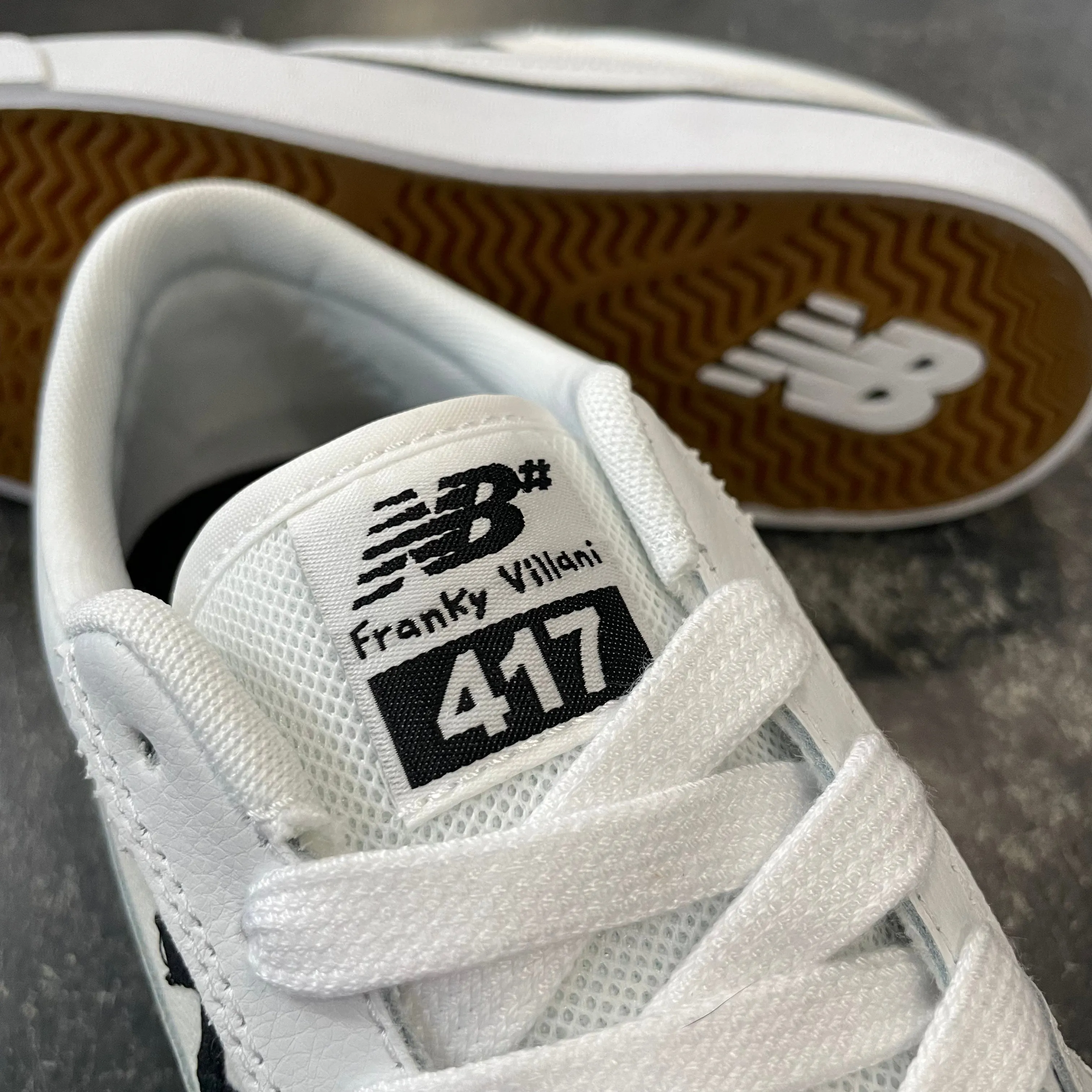 New Balance Numeric 417 Villani Low White/Black