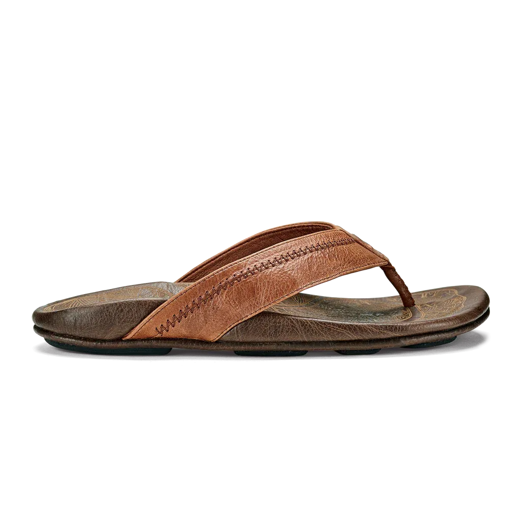 OluKai Hiapo Sandal - Rum / Dark Wood