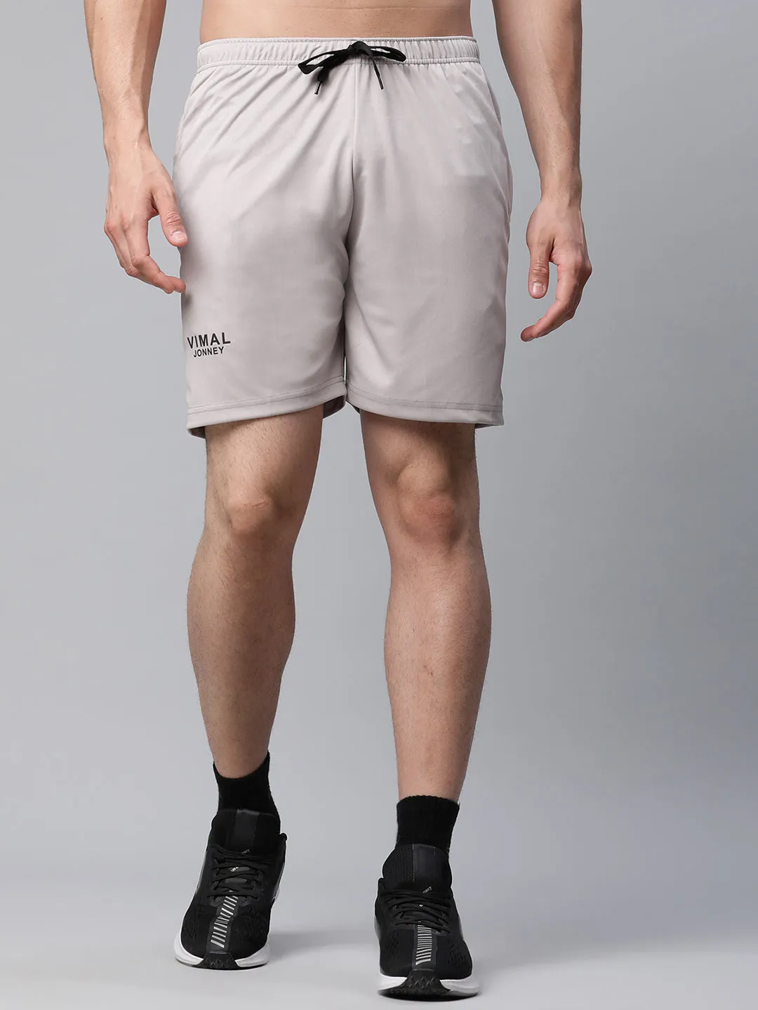 Vimal Jonney Dryfit Solid Light Grey Shorts for Men