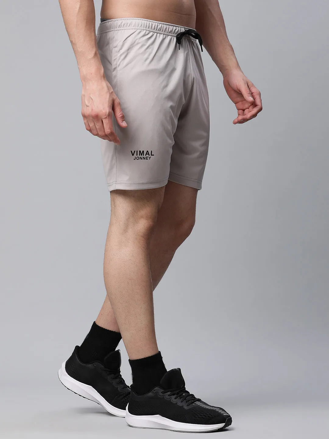 Vimal Jonney Dryfit Solid Light Grey Shorts for Men