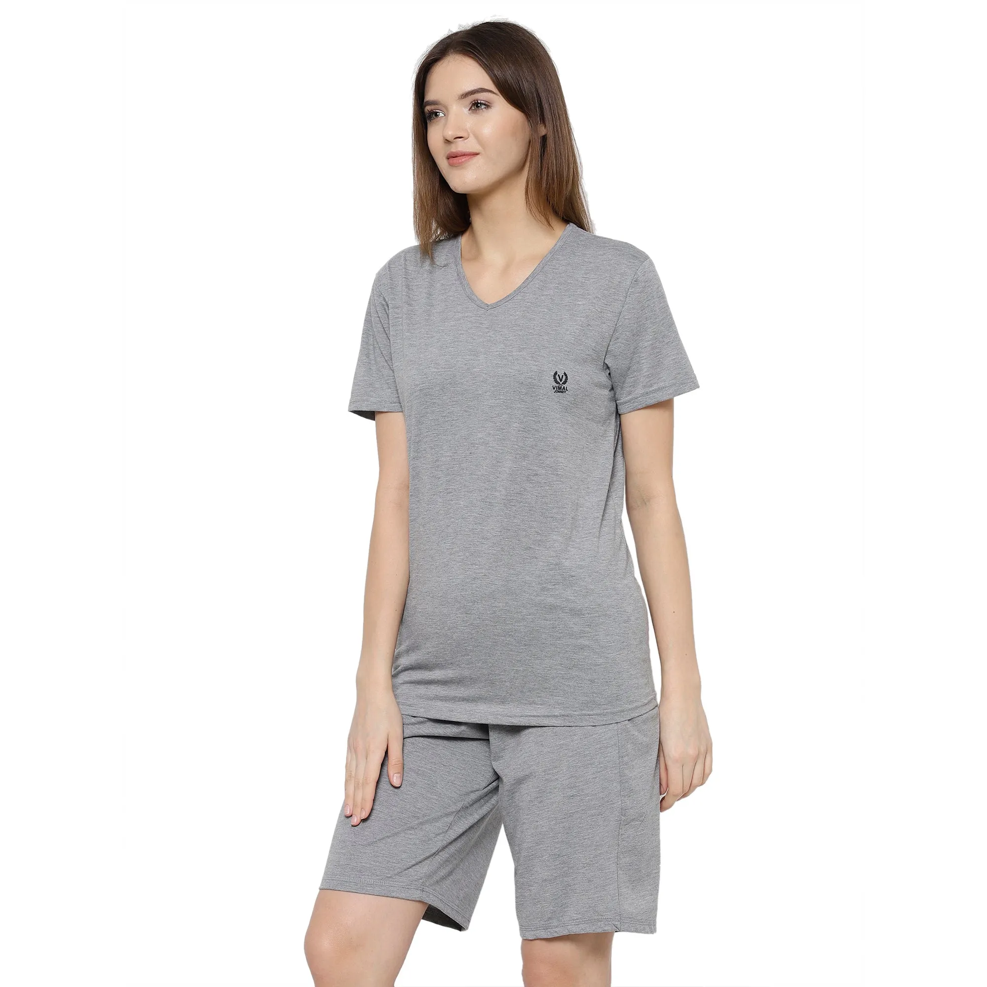 Vimal Jonney Grey Women's Night Suit